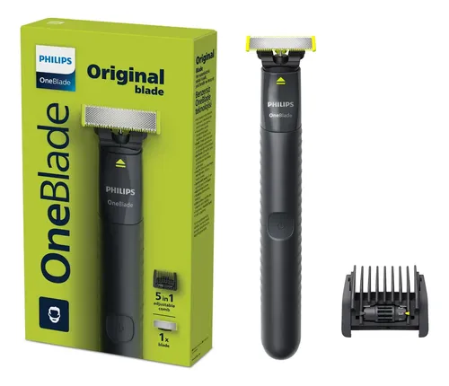 Barbeador e aparador Philips OneBlade QP1425/10 com pente 5 em 1